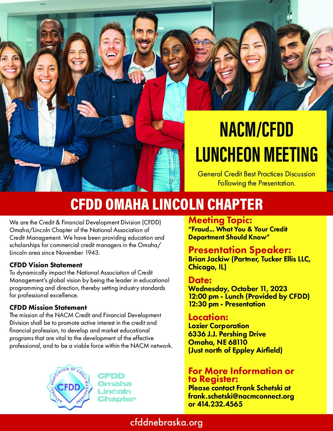 CFDD Luncheon Meeting Flyer - 10-11-23